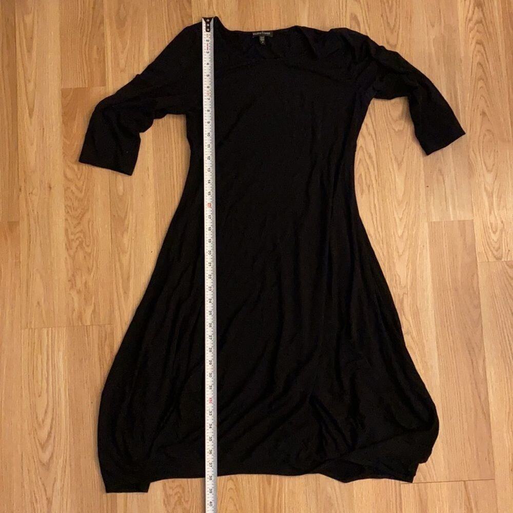 Eileen Fisher black 1/2 sleeve dress size medium. - Picture 10 of 11